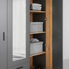 GARDEROB CADIX -EXKLUSIV- - svart/antracit, Klassisk, trämaterial/plast (150/200/55cm) - Mömax