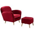 Hocker in Rot 'Milo' - Rot/Kieferfarben, Trend, Holz/Holzwerkstoff (47/36/47cm) - Livetastic Hocker in Rot 'Milo' - Rot/Kieferfarben, Trend, Holz/Holzwerkstoff (47/36/47cm) - Livetastic