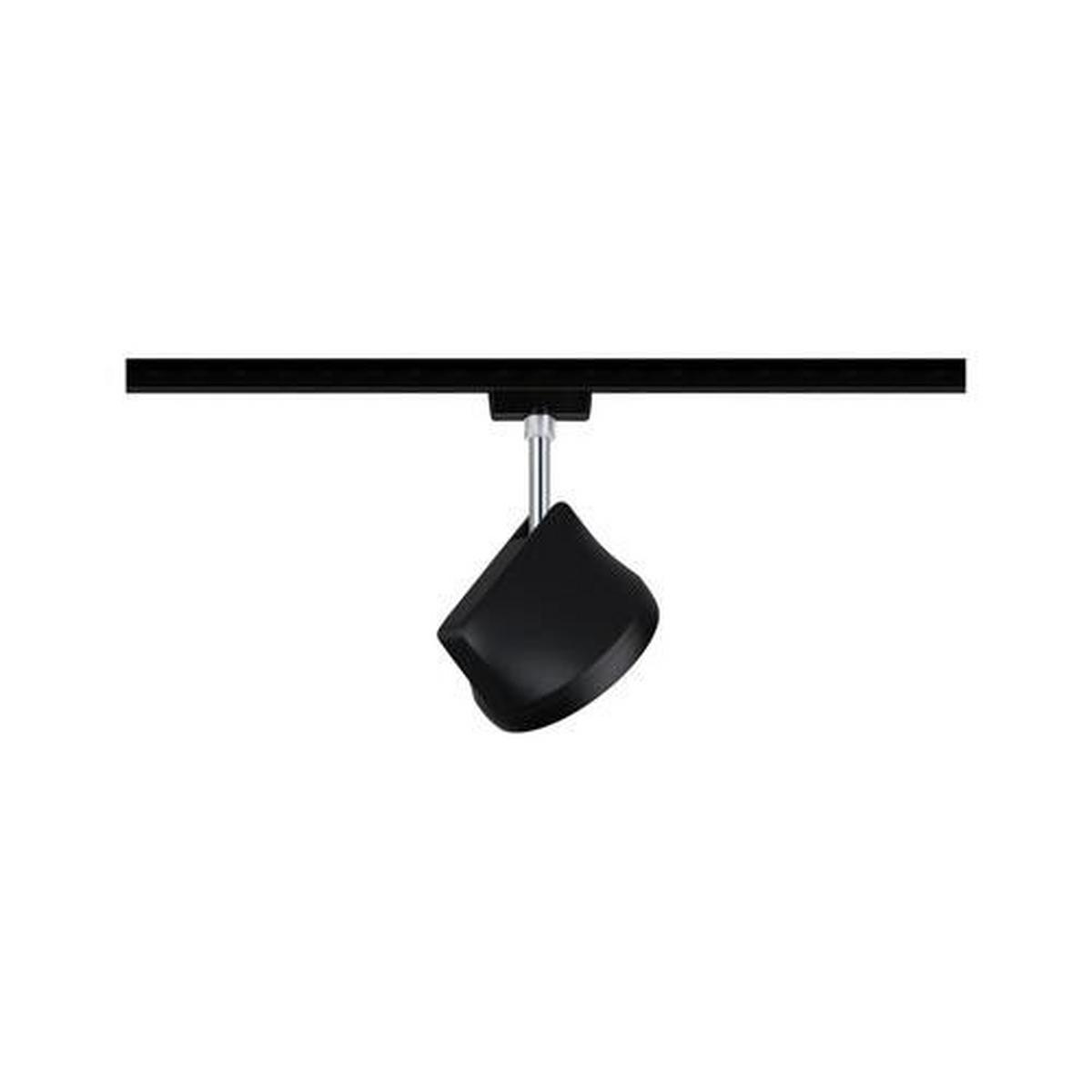 Schienensystem-Strahler Urail Spot Arena max. 14 Watt - Chromfarben/Schwarz, Design, Metall (12,3/19,1/7,8cm) - Paulmann