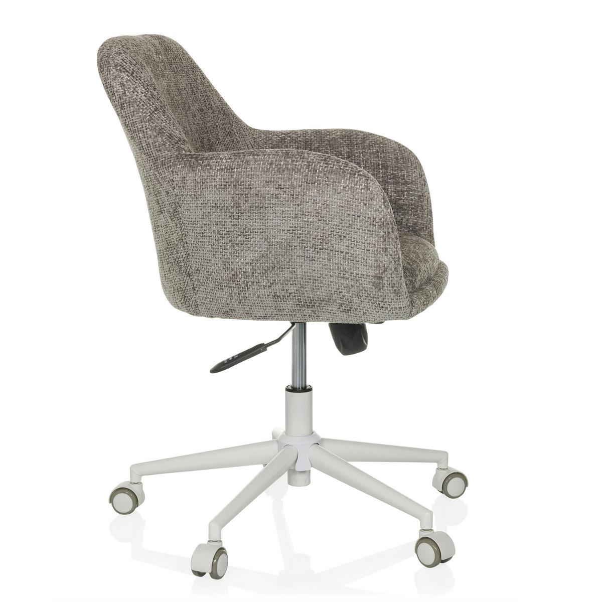 Drehstuhl Solao Home Grau - Weiß/Grau, MODERN, Kunststoff/Textil (58/78/60cm) - MID.YOU