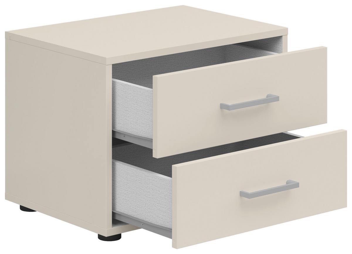 Noptieră SMART 2 - alb/cașmir, Konventionell, material pe bază de lemn (50/37,7/35cm)