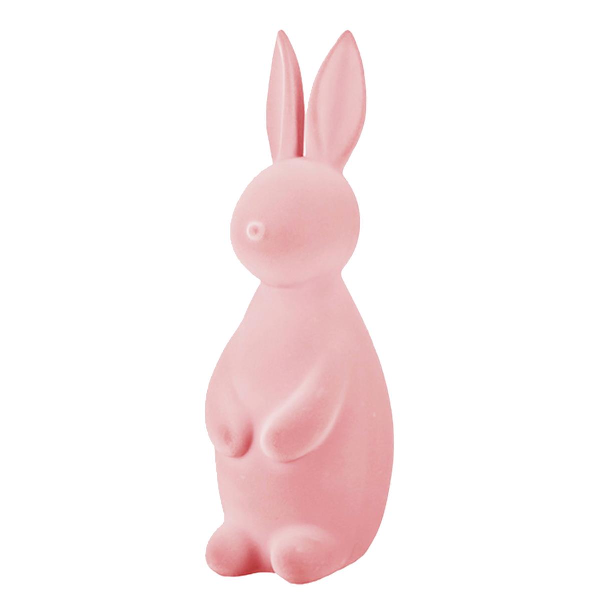 Dekor Nyúl Muggi - rózsaszín, műanyag (11,5/37,5/14cm) - Mömax