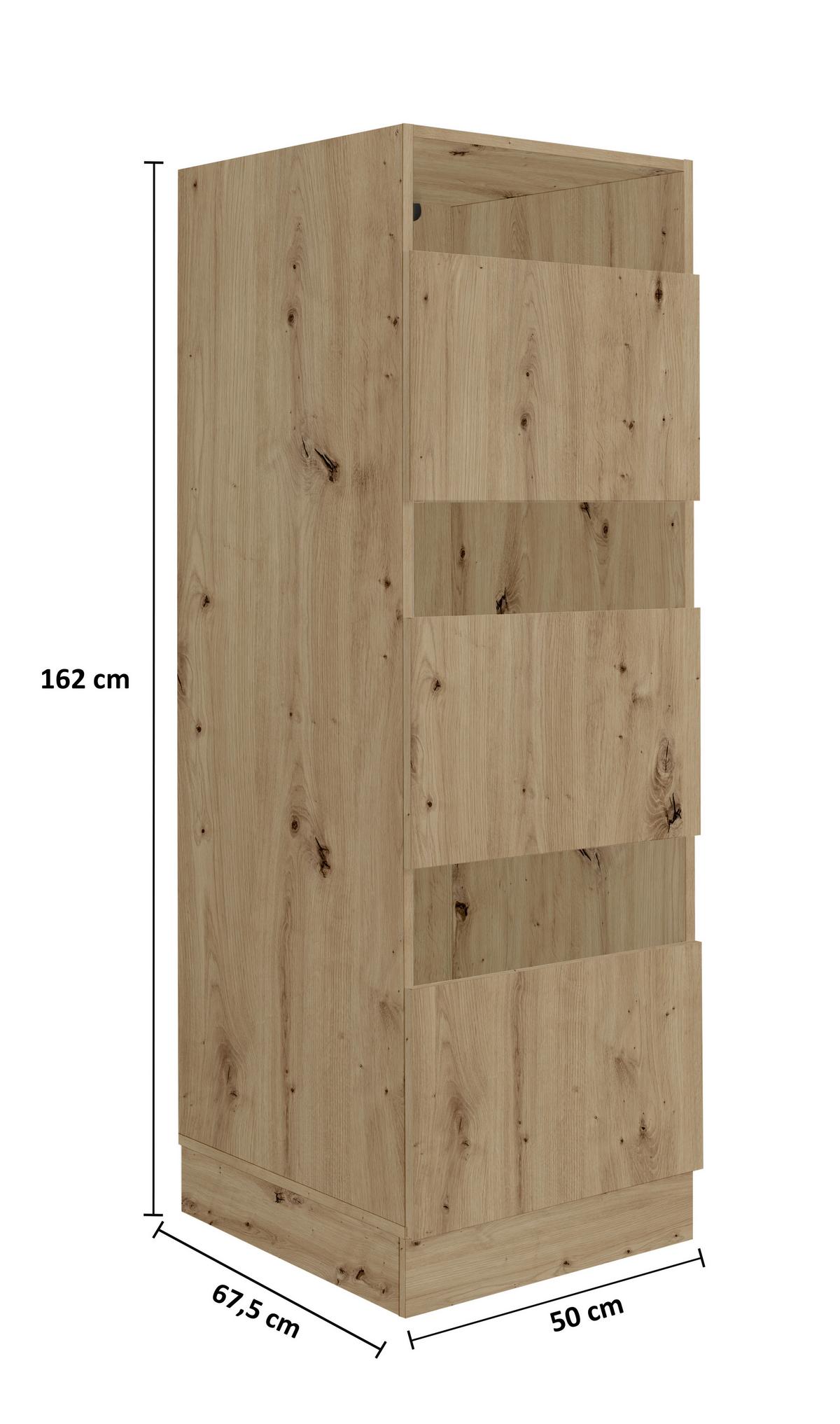 Schrank Aileen in Eiche Artisan - Eiche Artisan, KONVENTIONELL, Holzwerkstoff (50/162/67,5cm) - Mömax