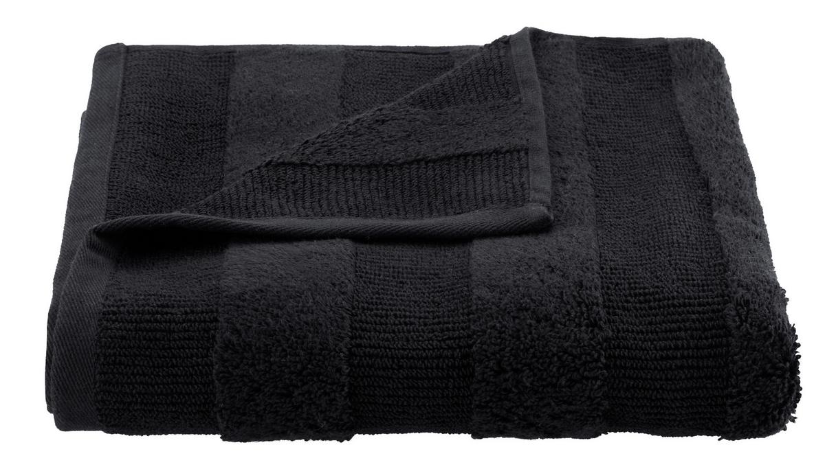 Ručnik Chris 50x100cm - crna, tekstil (50/100cm) - Premium Living
