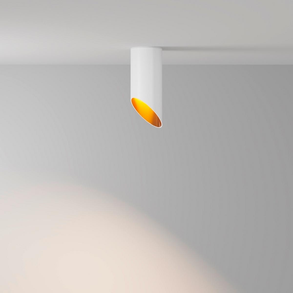 DECKENLEUCHTE LIPARI - Weiss/Goldfarben, Modern, Metall (6/15cm) - MAYTONI