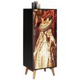Highboard mit Katzenprint - Multicolor/Schwarz, LIFESTYLE, Holz/Holzwerkstoff (50/130/38cm) - Modern Living Highboard mit Katzenprint - Multicolor/Schwarz, LIFESTYLE, Holz/Holzwerkstoff (50/130/38cm) - Modern Living