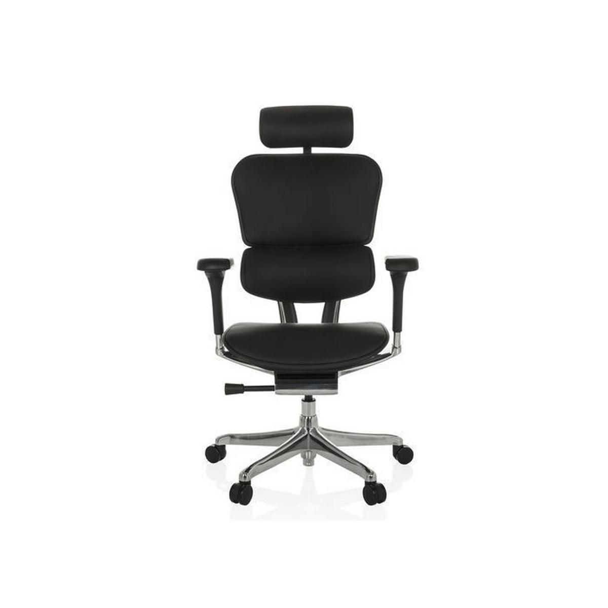Pisarniški Stol Ergohuman Gen2, Črna - srebrne barve/črna, Moderno, kovina/umetna masa (78/117 - 136/64cm) - MID.YOU