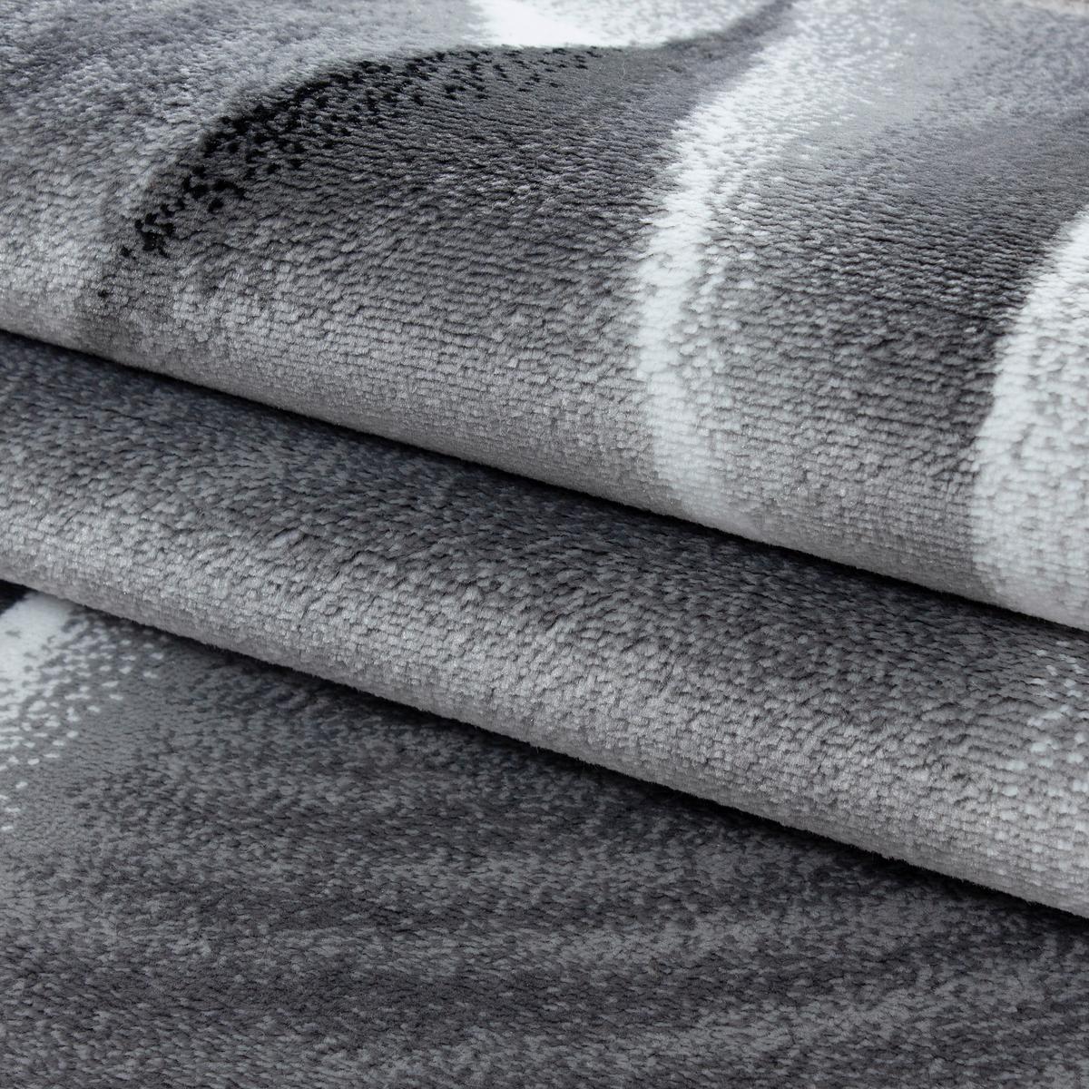 Webteppich Parma Schwarz ca. 120x170cm - Schwarz, KONVENTIONELL, Textil (120/170cm) - Novel
