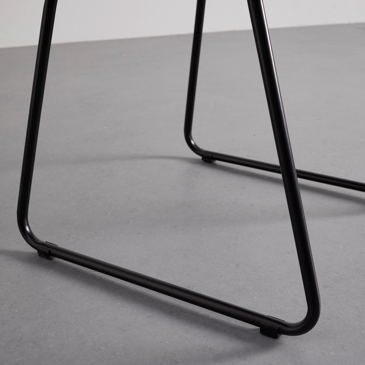 KRZESŁO ALICA - niebieski/czarny, Modern, metal/drewno (46/83/57cm) - Bessagi Home
