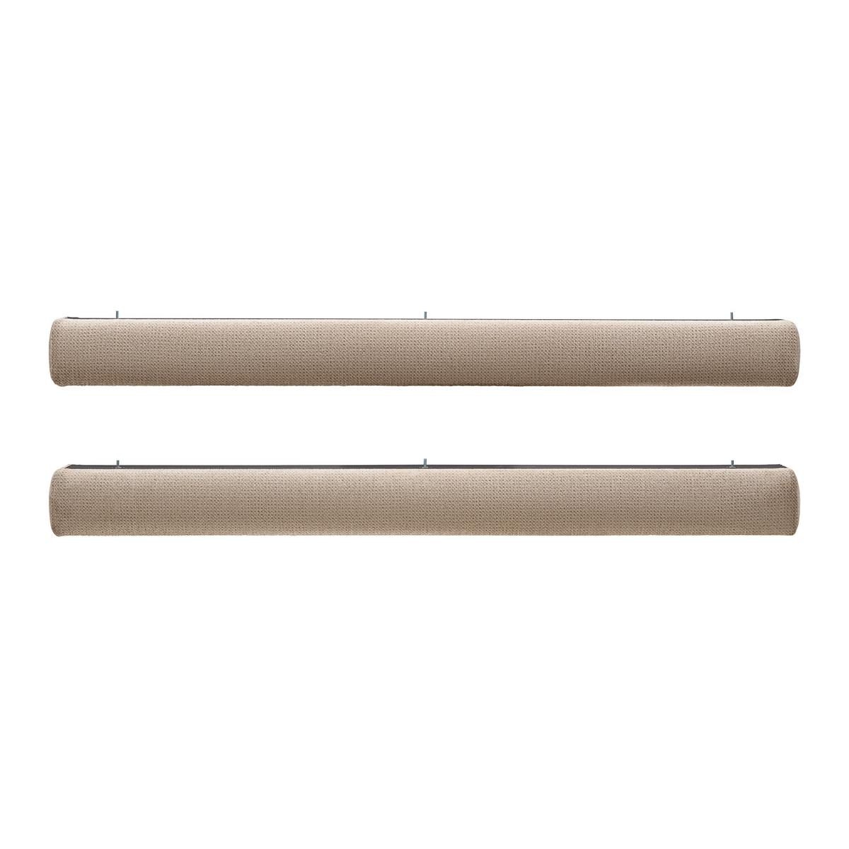 Kopfteil Megan Beige - Beige, Konventionell, Textil (207/18cm) - Premium Living