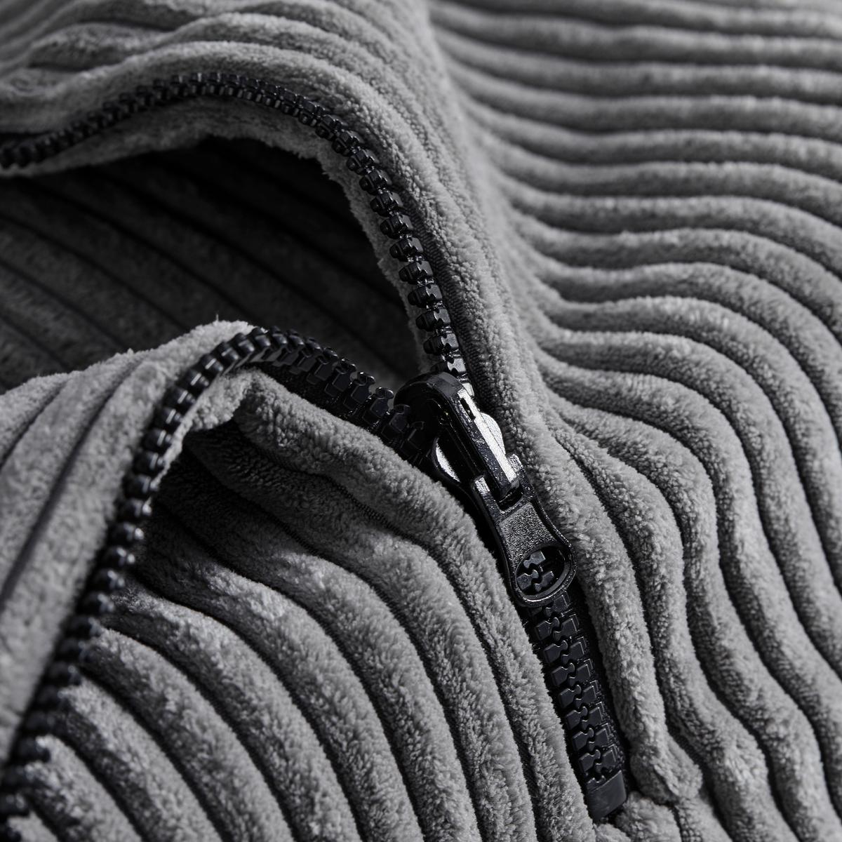 Sitzsack Capri Dunkelgrau Cord - Dunkelgrau, MODERN, Textil (45/50/80cm) - Bessagi Kids