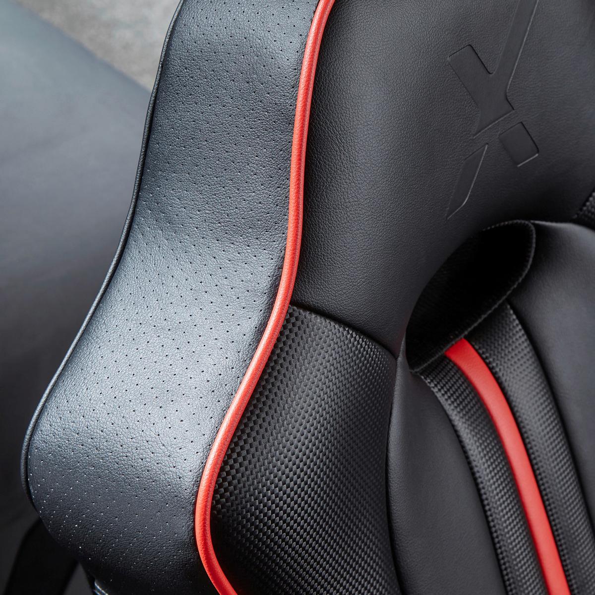 Gamingesessel Torque 2.1 ca. 63x103,5x70cm Rot/Schwarz - Rot/Schwarz, MODERN, Textil (63/103,5/70cm) - X Rocker