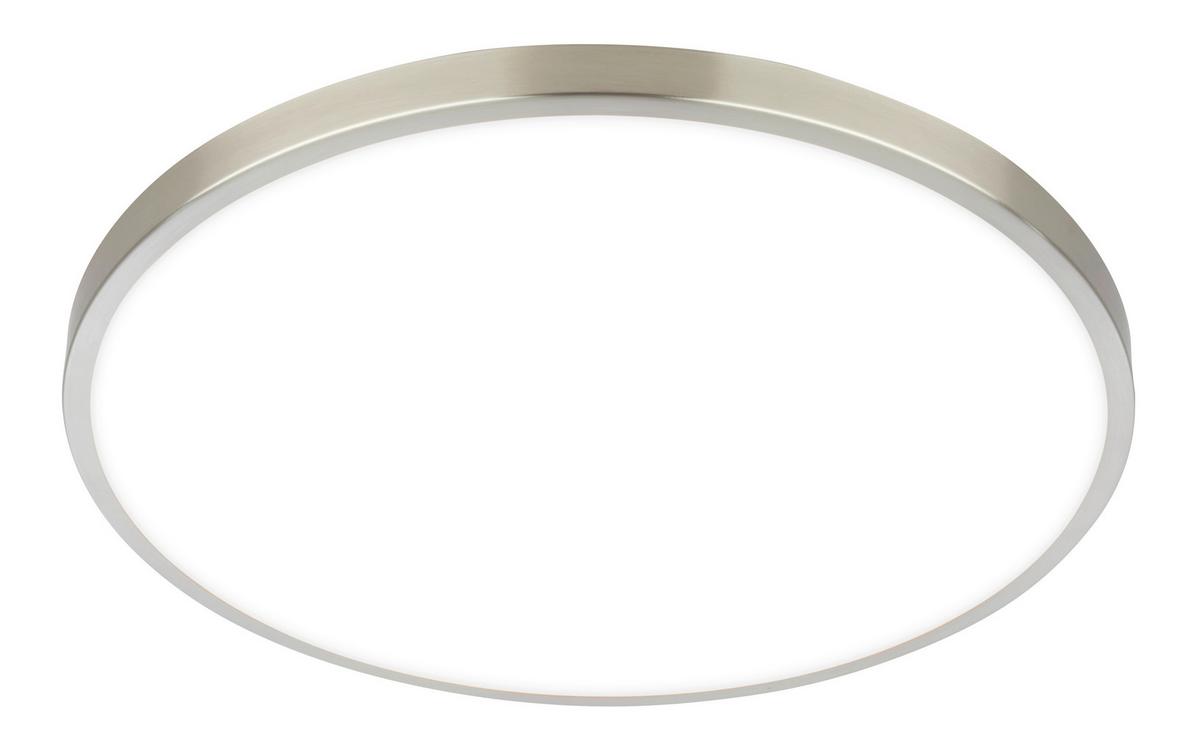 LAMPA SUFITOWA LED 3935012 KAIDA - kolor niklowy, Basics, tworzywo sztuczne/metal (33/6cm)