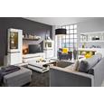 Hocker in Grau - Hellgrau/Schwarz, MODERN, Holz/Holzwerkstoff (80/44/65cm) - MODERN LIVING