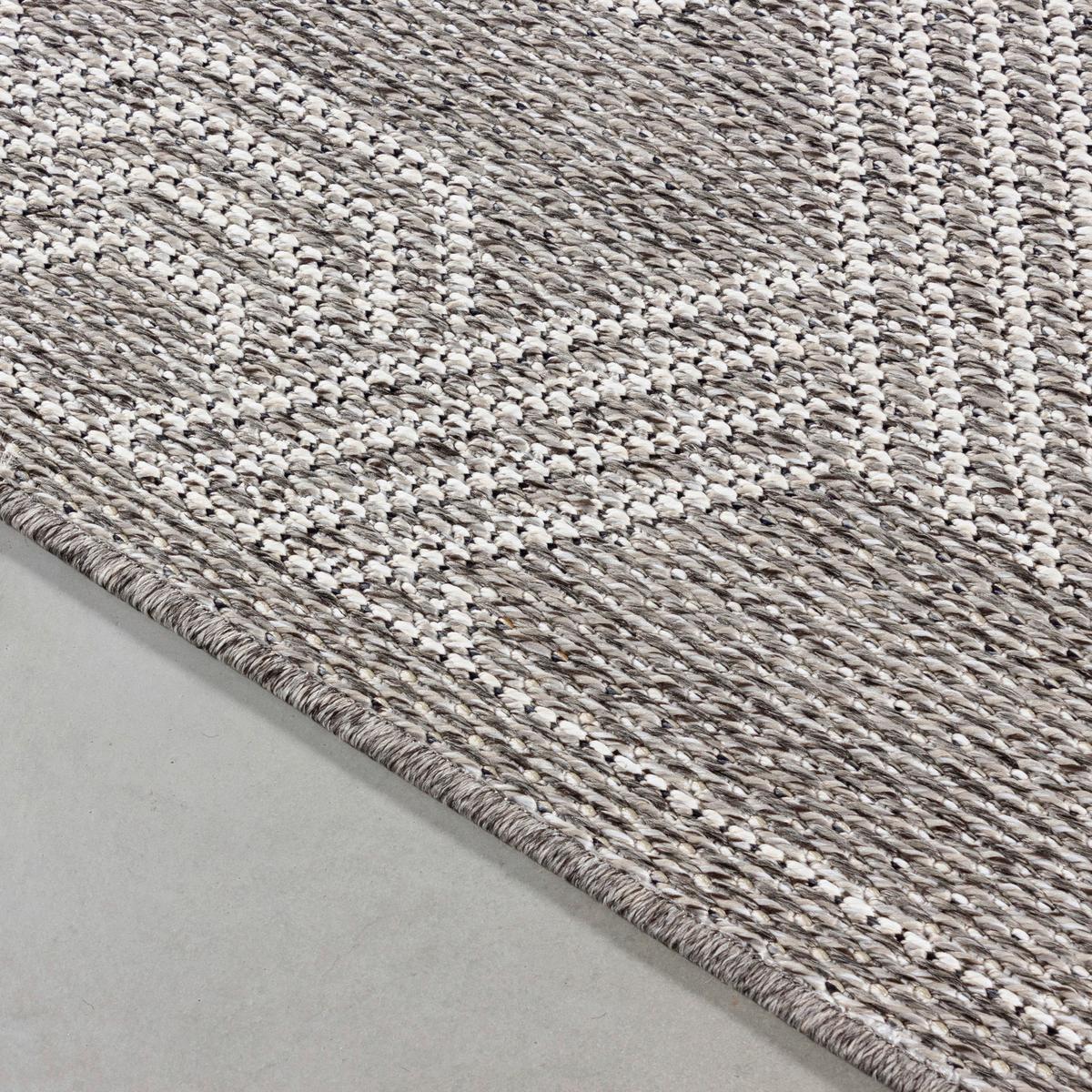 Flachwebteppich Aruba Grau ca. 240x340cm - Grau, Design, Textil (240/340cm) - Novel