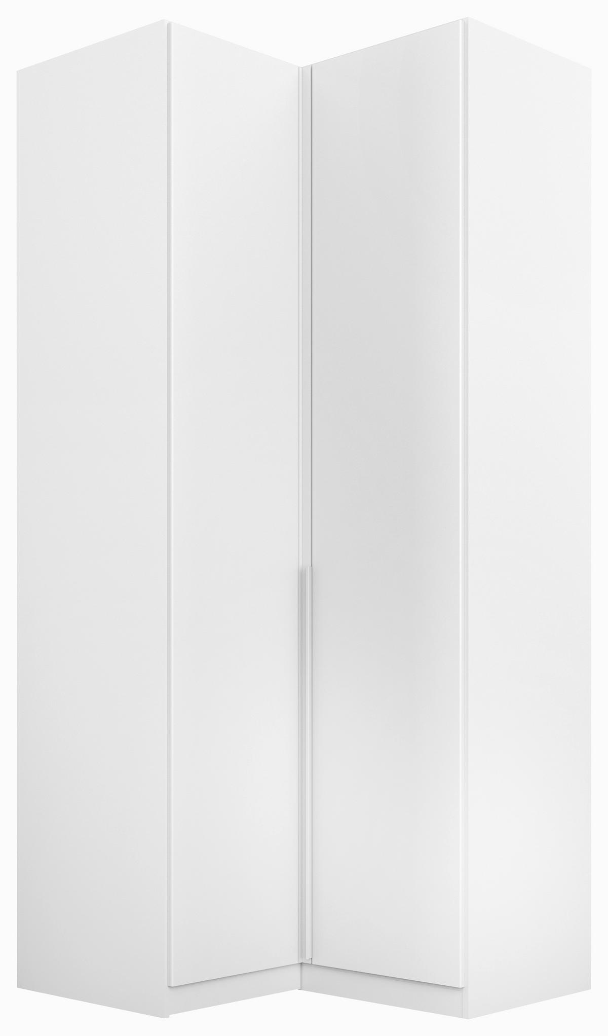 Kutni Ormar Za Odjeću Alabama - bijela/svijetlo siva, Moderno, drvni materijal (100/229/102cm) - Modern Living