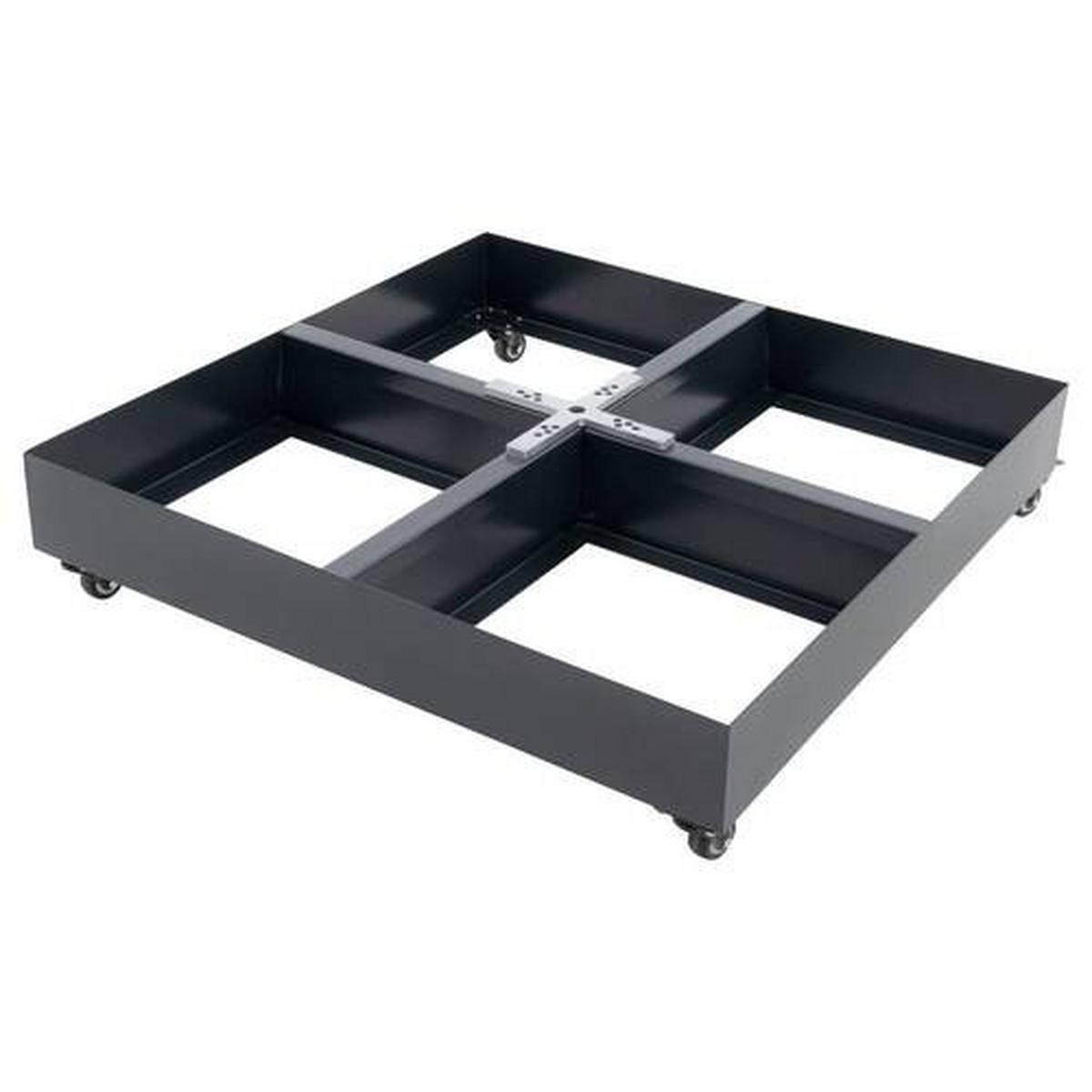 Sonnenschirmständer Rollensockel Grau - Anthrazit/Grau, Basics, Kunststoff/Metall (88/20/88cm) - Doppler