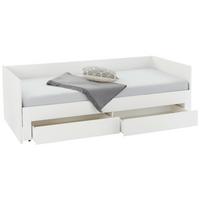 Krevet Na Izvlačenje Jan - bijela, Konvencionalno, drvo (90-180/200cm) - Based