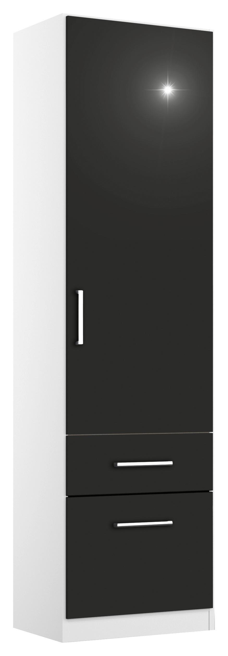 Ormar S Klasičnim Vratima Berlin - bijela/siva, Moderno, drvni materijal/plastika (47/197/54cm) - Modern Living