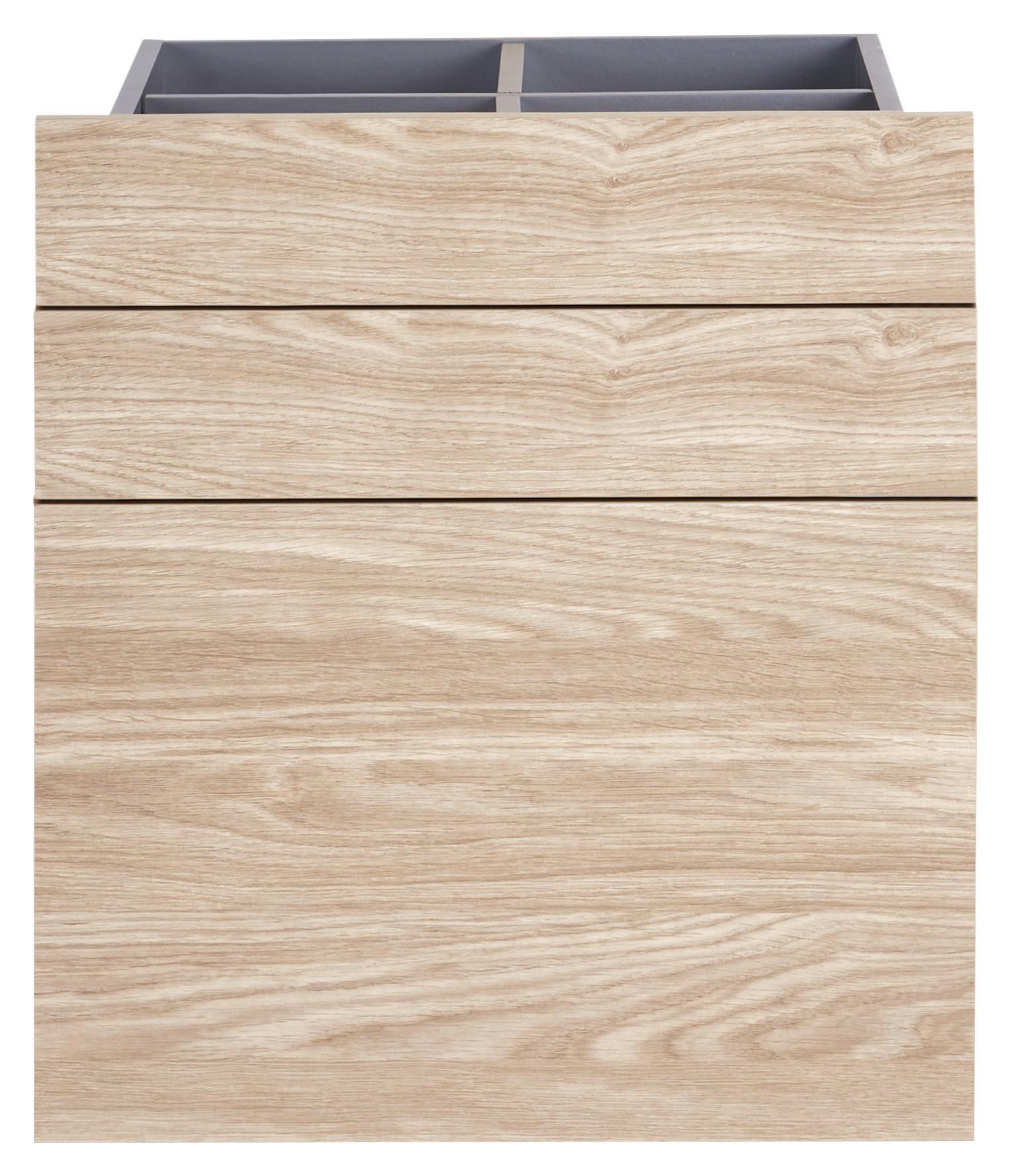 Schubladenset Unit in Eichefarben - Eichefarben, Modern, Holzwerkstoff (45,3/50,3/47cm) - Based