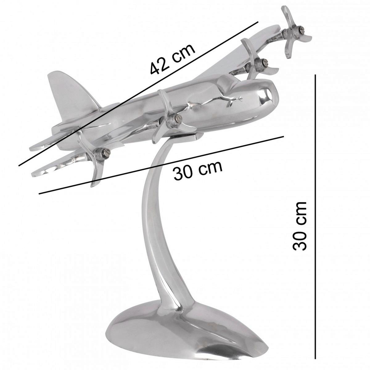 Skulptura Wohnling - srebrne barve, Moderno, kovina (42/30/30cm) - MID.YOU