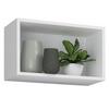 Regal Arila, Bela - bela, Moderno, leseni material (50/30/28cm) - MID.YOU