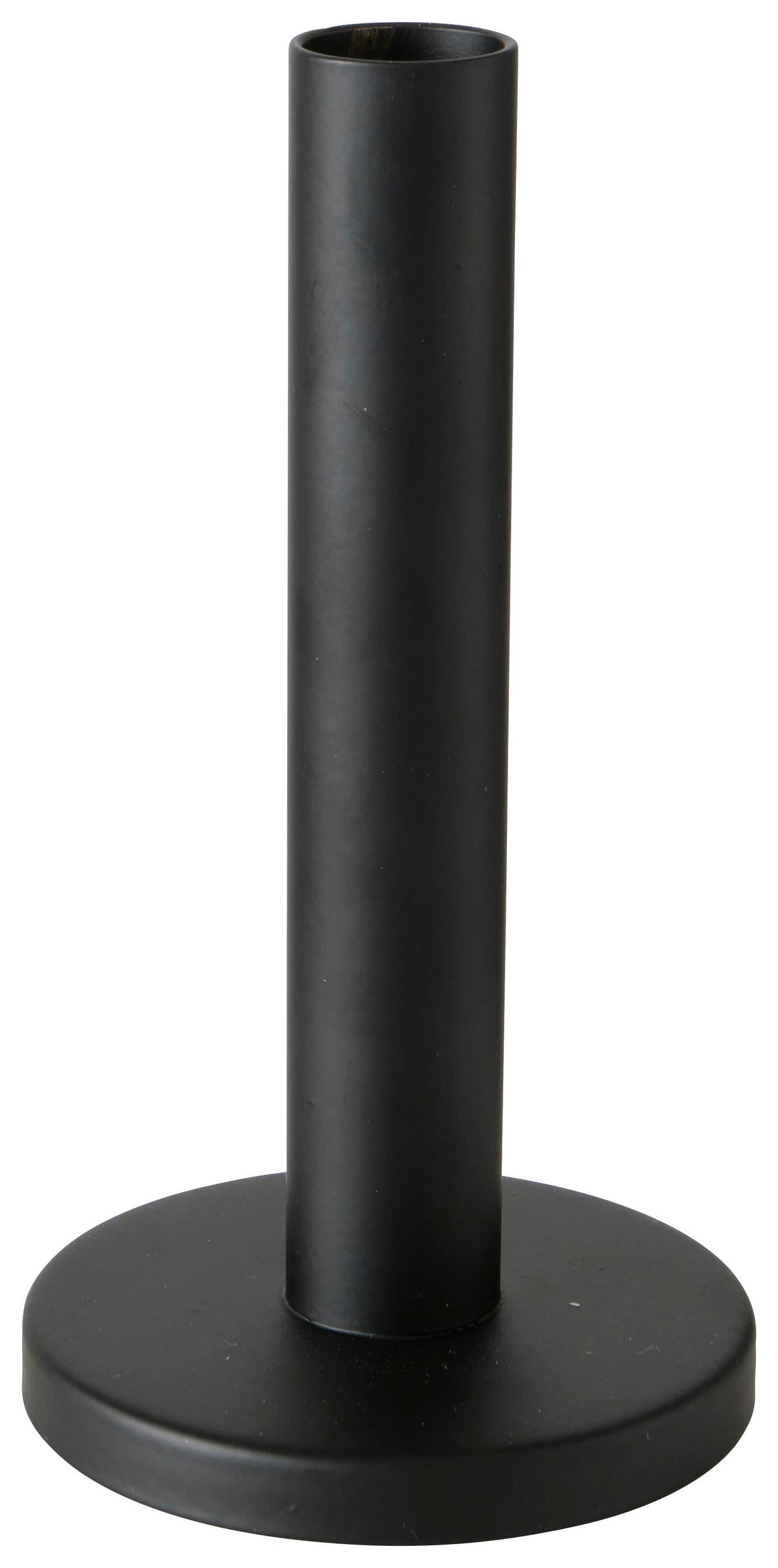 Kerzenhalter-Set Malko II in Schwarz, 3-teilig - Schwarz, Basics, Metall - Modern Living
