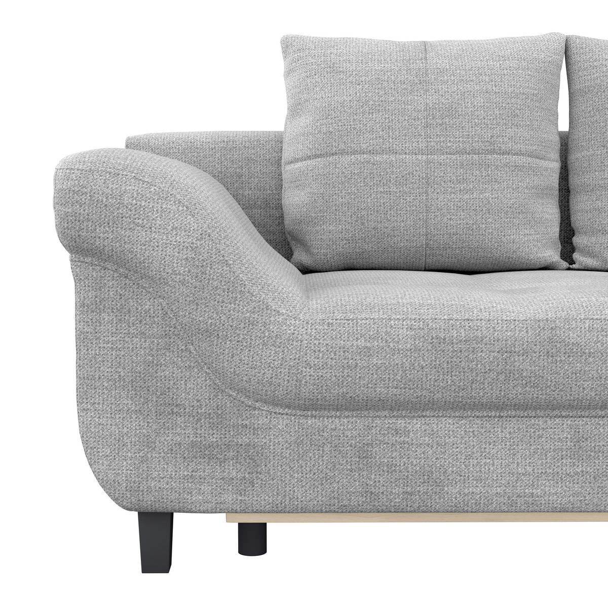 Kutna Garnitura Mendoza - crna/sivo-bež, Konvencionalno, tekstil (309/197cm) - Modern Living