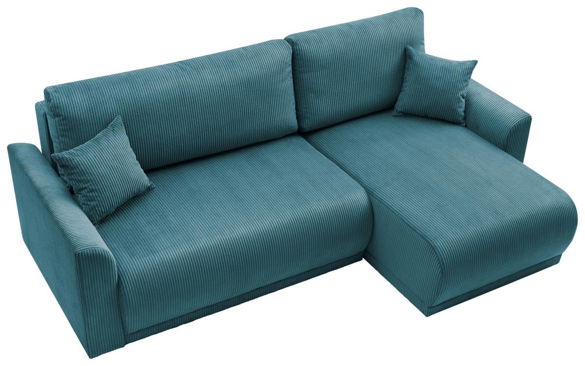 Kutna Garnitura Kim - tirkizna, Moderno, drvo (233/146cm) - Modern Living