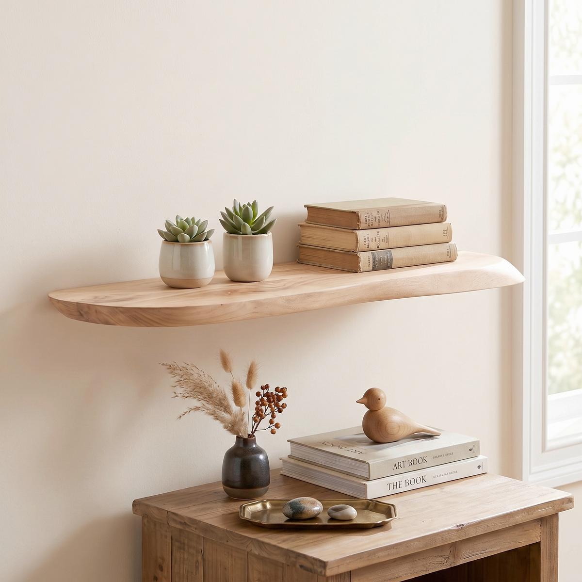 Wandboard Akazie - Akaziefarben, Design, Holz (60/3/20cm) - Livetastic