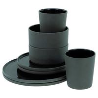 Kombinirani Servis Futuro Black, 8-Delni - črna, Trend, keramika - Creatable