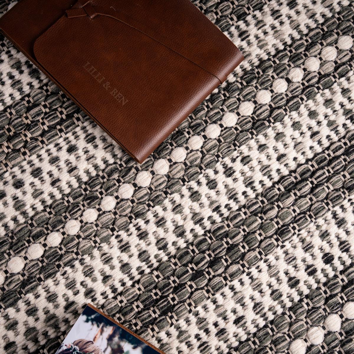 FLACHWEBETEPPICH MY JAIPUR 335 - Dunkelbraun/Beige, Konventionell, Textil (160/230cm)