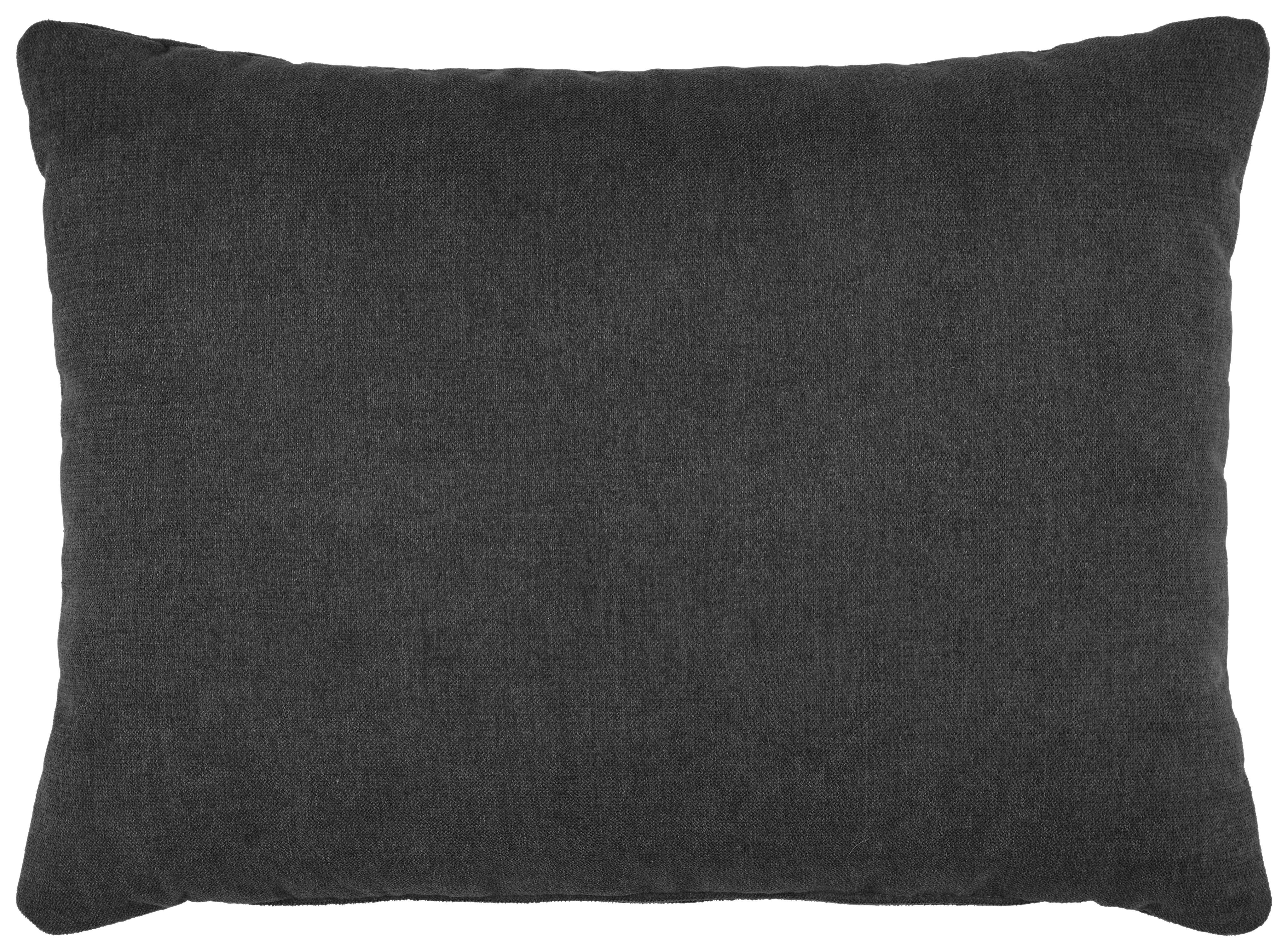 Sofakissen Trendy in Dunkelgrau ca. 55x40cm - Dunkelgrau, MODERN, Textil (55/40cm) - Premium Living