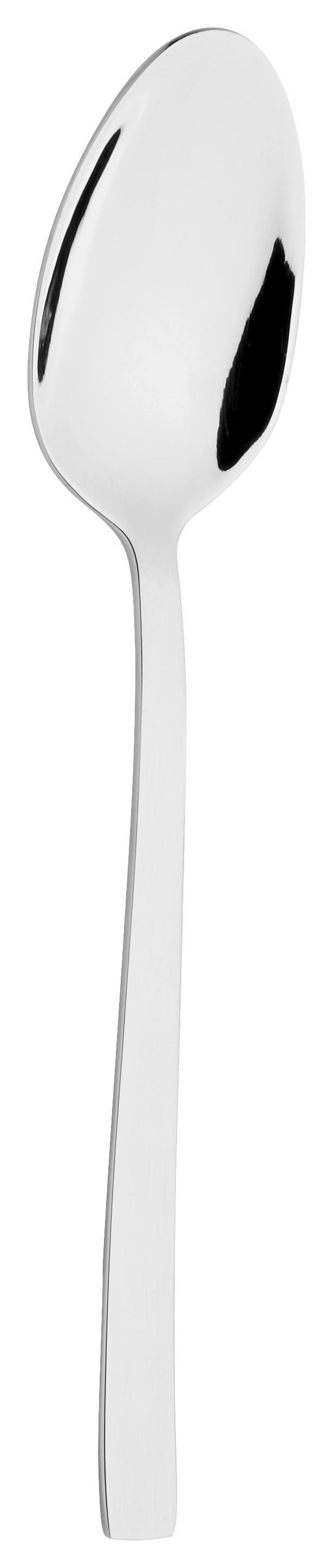 Kaffeelöffel Karo aus Edelstahl - Edelstahlfarben, Metall (14,3cm) - Modern Living