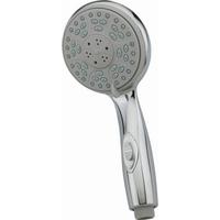 Handbrause mit Wasserstopfunktion - Chromfarben, Kunststoff - Schütte