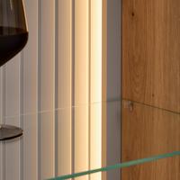 Lichtleistenset Cremona Schwarz/Weiß max. 14,5 Watt - Schwarz/Weiß, MODERN, Kunststoff (2x110+2x35cm) - Premium Living