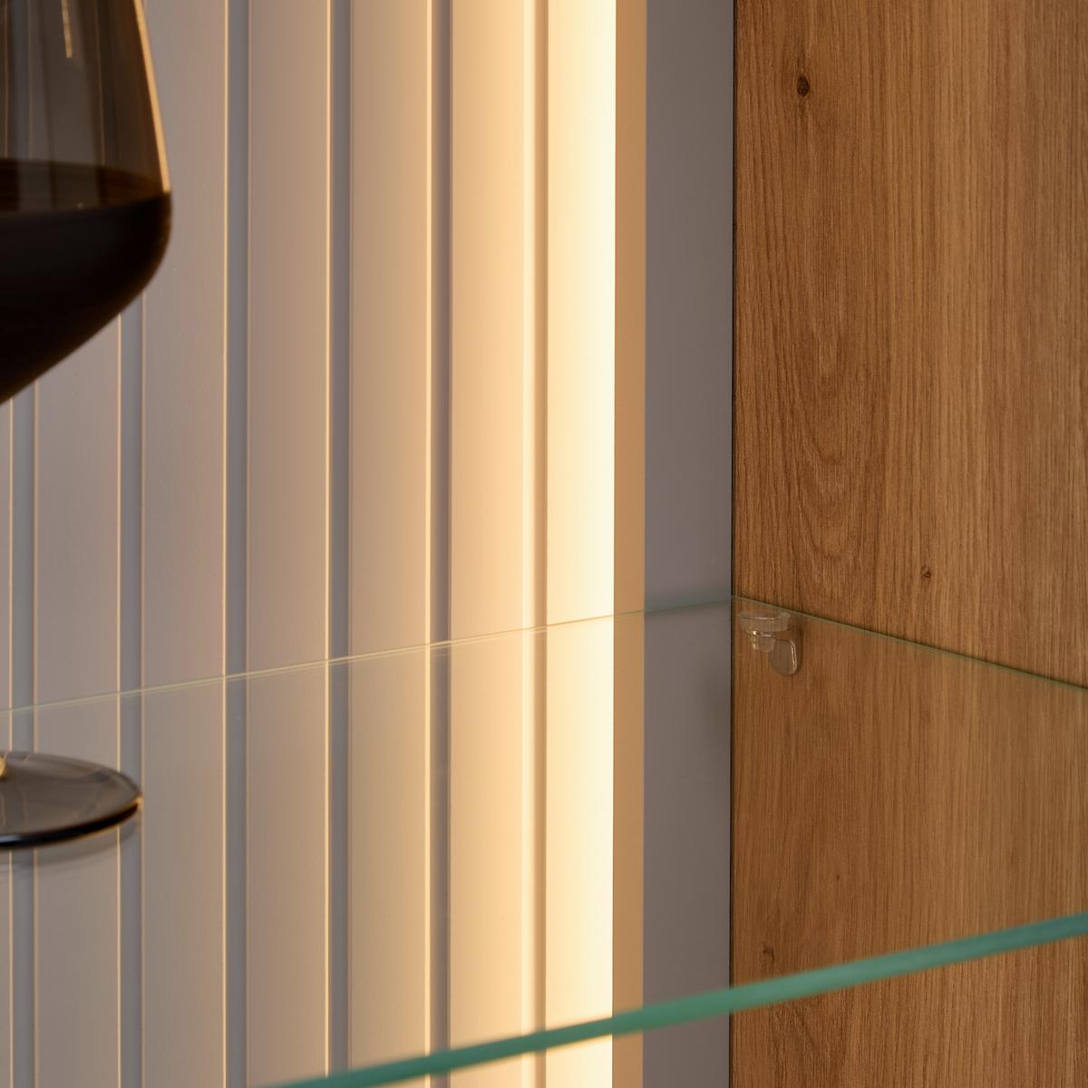 Lichtleistenset Cremona Schwarz/Weiß max. 14,5 Watt - Schwarz/Weiß, MODERN, Kunststoff (2x110+2x35cm) - Premium Living