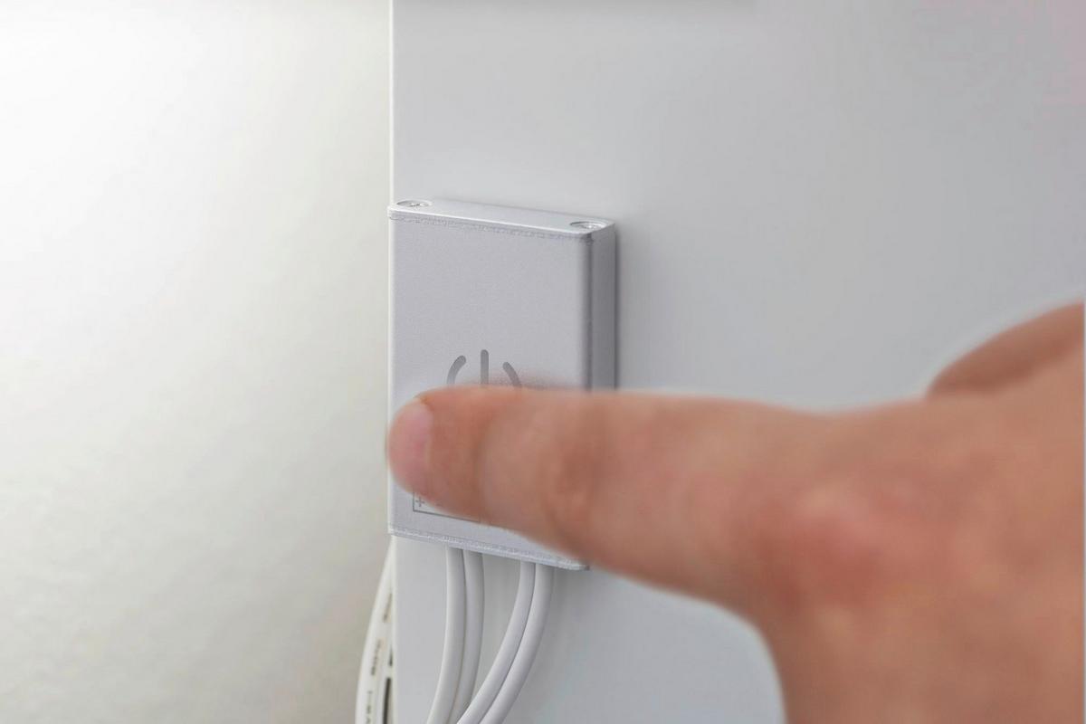 LED-Strip MaxLED Touch Switch Silberfarben max. 144 Watt - Silberfarben, Basics, Metall (4,3/0,85cm) - Paulmann
