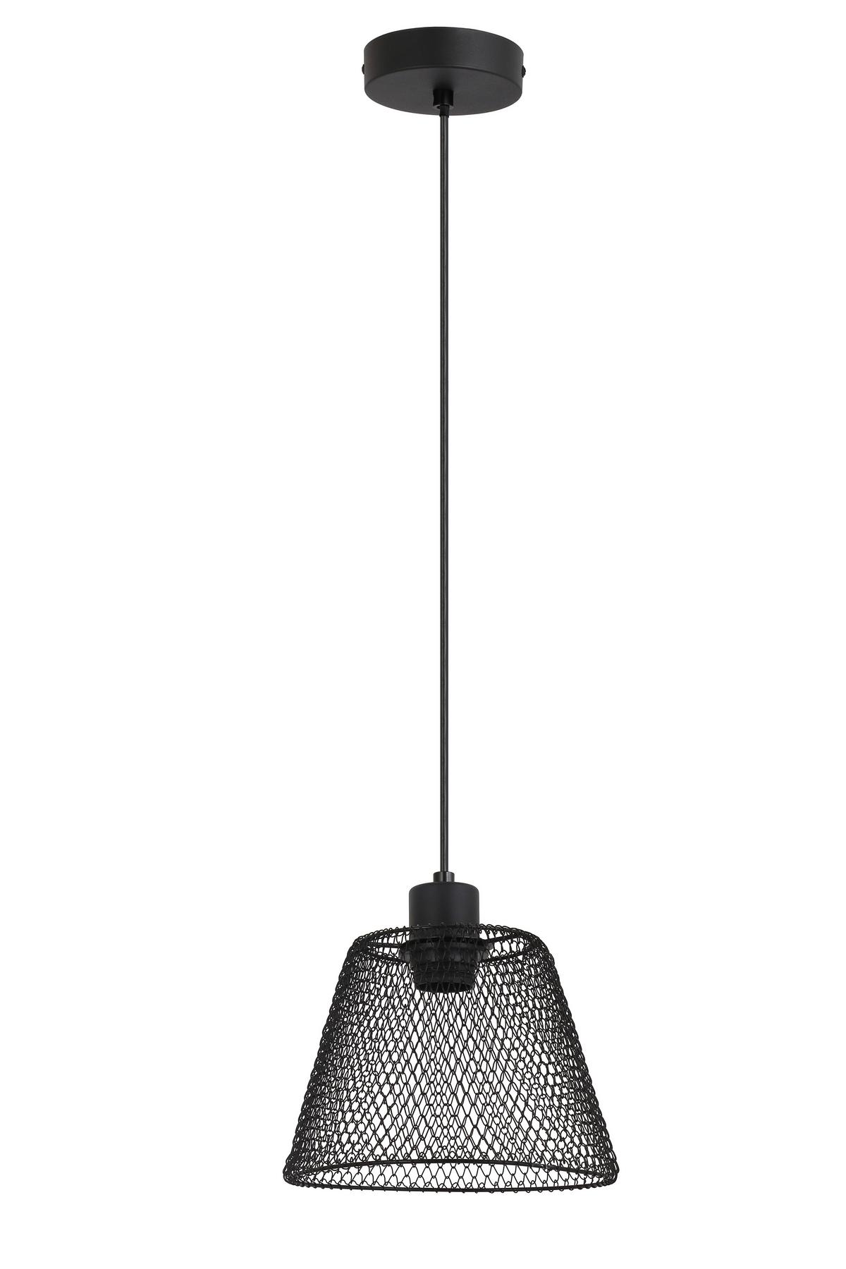 Lampă suspendată YLVIE - negru, Modern, plastic/metal (20/120cm) - Based