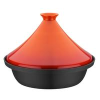 Lonec Za Dušenje Tajine Orange - črna/oranžna, Basics, kovina/keramika (30cm) - GSW