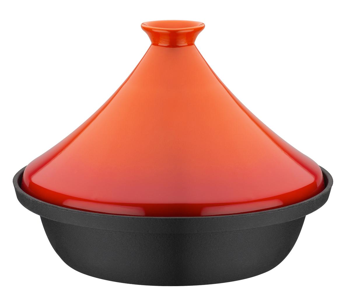 Lonec Za Dušenje Tajine Orange - črna/oranžna, Basics, kovina/keramika (30cm) - GSW