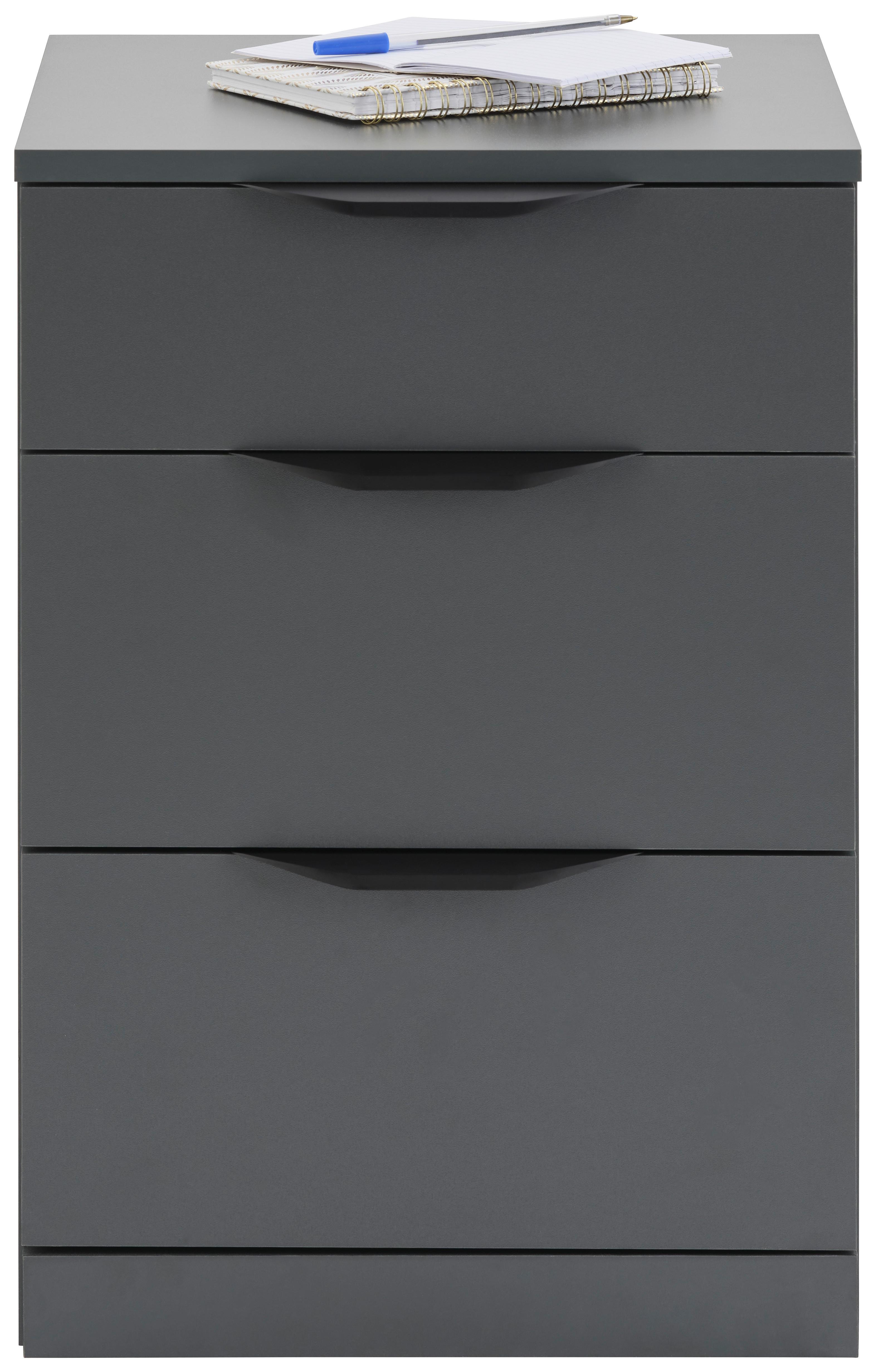 Corp cu sertare RIMINI - antracit, Trend, plastic/material pe bază de lemn (40/60,1/40cm) - Modern Living