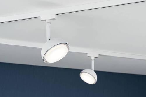 Schienensystem-Strahler Spot Hemi in Weiß max. 5 Watt - Weiß, Basics, Kunststoff/Metall (10/17,0cm) - Paulmann