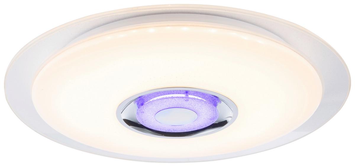 Stropna Led-svetilka Gloria, S Sijalko - bela/opal, Moderno, kovina/umetna masa (47,5/5,7cm)
