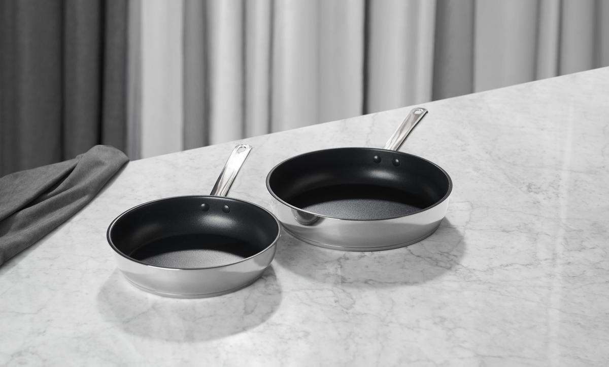 Serpenyőkészlet Nicolas - nemesacélszínű, Konventionell, fém - Premium Living