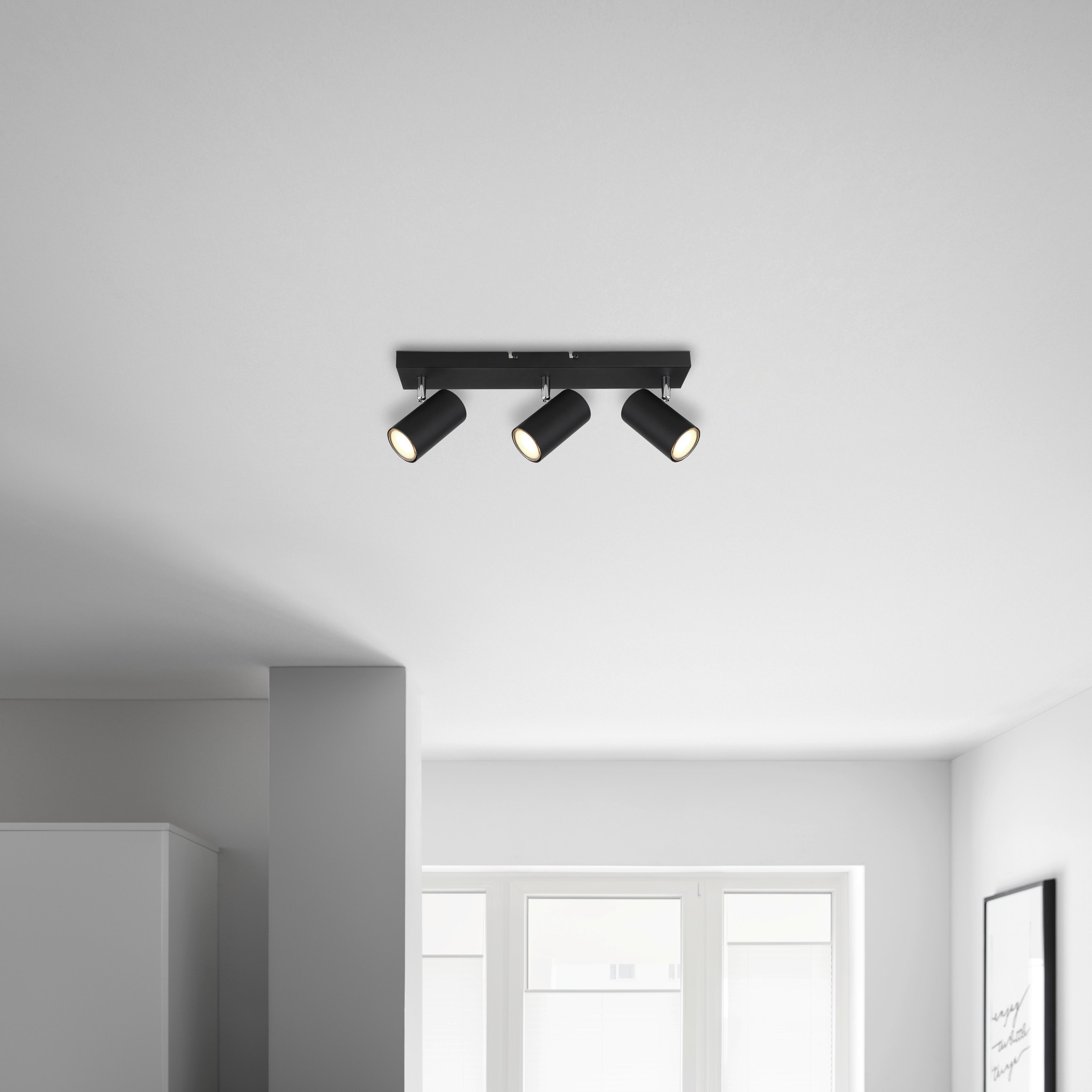 Spotlámpa Witmo - fekete, Modern, fém (41/6/12cm) - Best Price