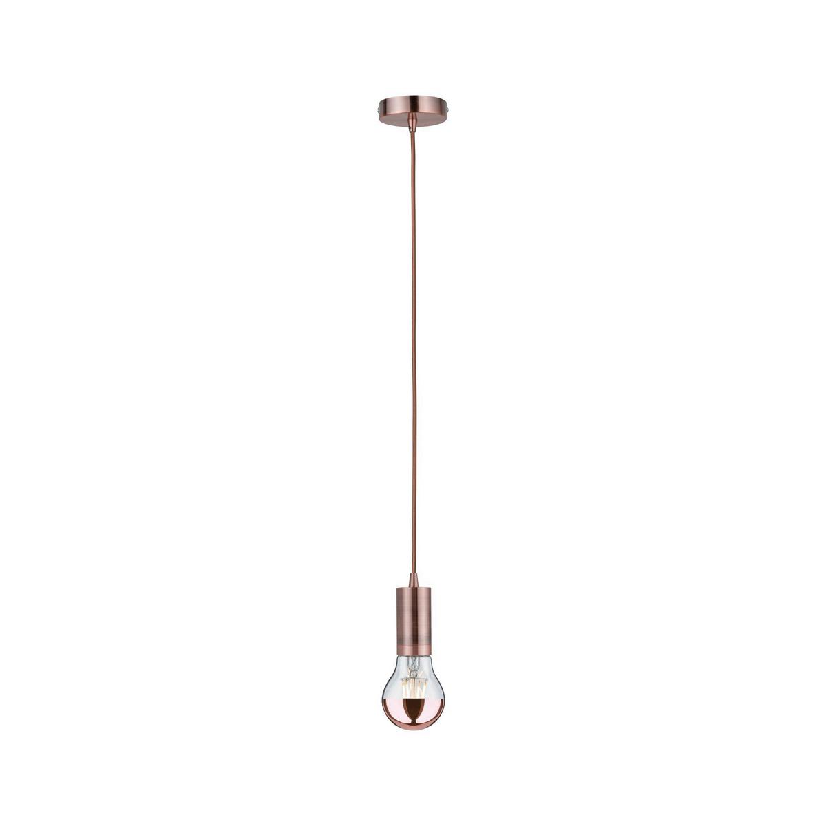 Hängeleuchte Haldis in Kupferfarben max. 60 Watt - Design (10/10/200cm) - Paulmann