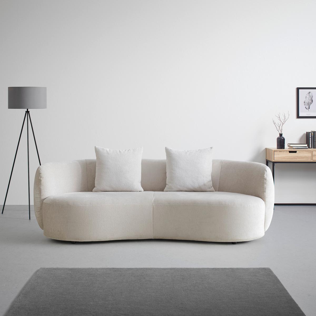 Bigsofa Leonas in Beige runde Form, inkl. 2 Kissen online kaufen mömax