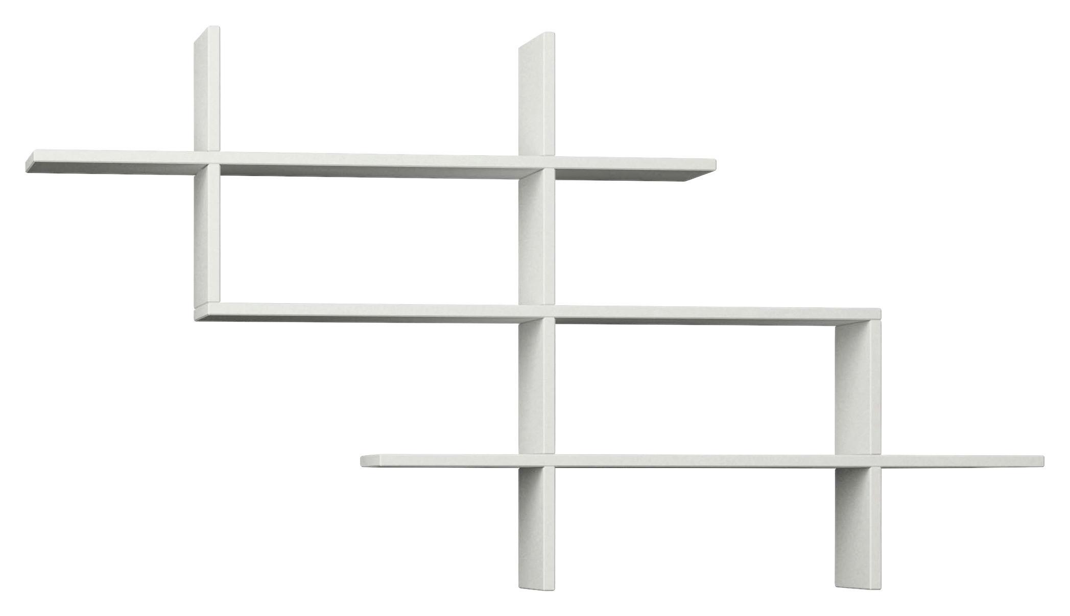 Wandregal Halic ca. 150x82x22 cm Weiß - Weiß, Design, Holzwerkstoff (150/82/22cm) - Livetastic