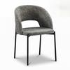 STOL NADIYA - brun/svart, Modern, metall/trä (52/78/56cm) - Bessagi Home